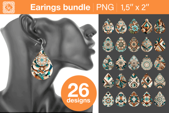 Download Boho Earrings Sublimation Designs - Sublimation designs Collection