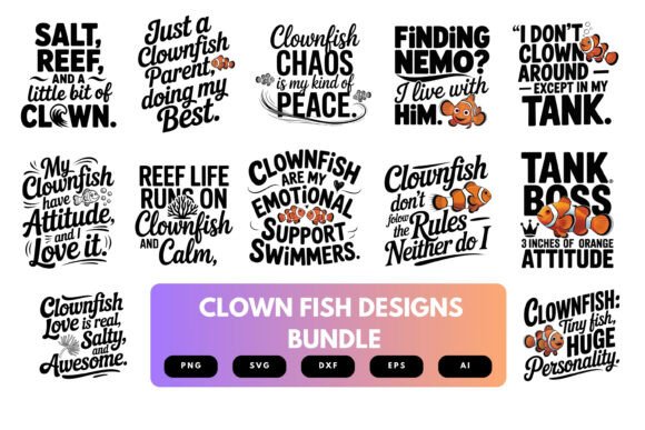 Download Clown Fish SVG Bundle - Premium Resources