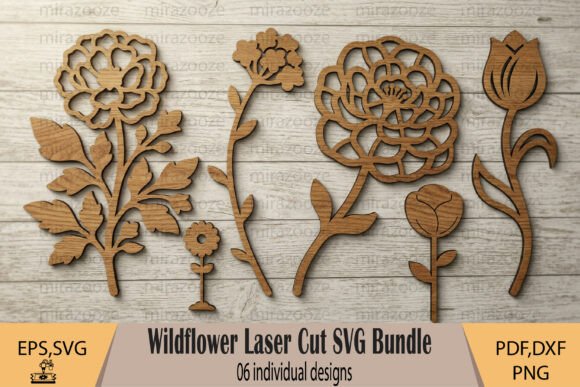 Download Wildflower Laser Cut SVG Bundle - Laser cut svg bundle Collection