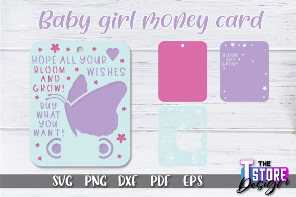 Download Baby Girl Money Card SVG | Baby Girl SVG - Premium Resources