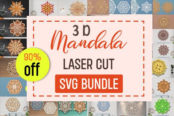 Download 3d Layered Mandala Laser Cut Svg Bundle - Laser cut svg bundle Collection