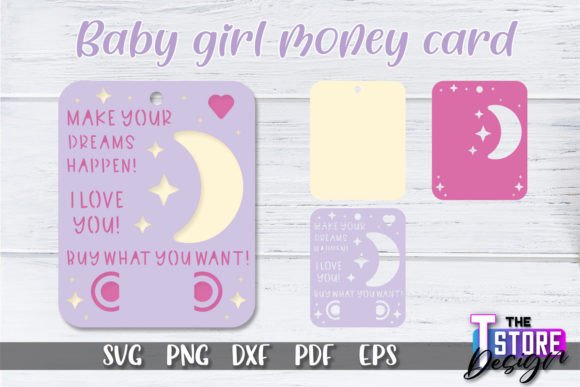 Download Baby Girl Money Card SVG | Baby Girl SVG - Premium Bundle